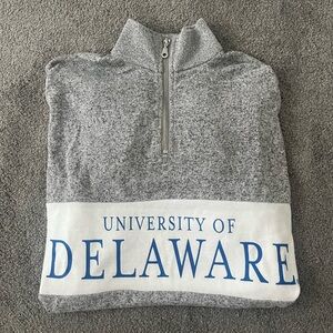 University of Delaware 3/4 Zip Sweater